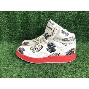 Reebok Ice Cream X BBC Diamonds and Dollars White High Top Shoes Men’s Size 5.5